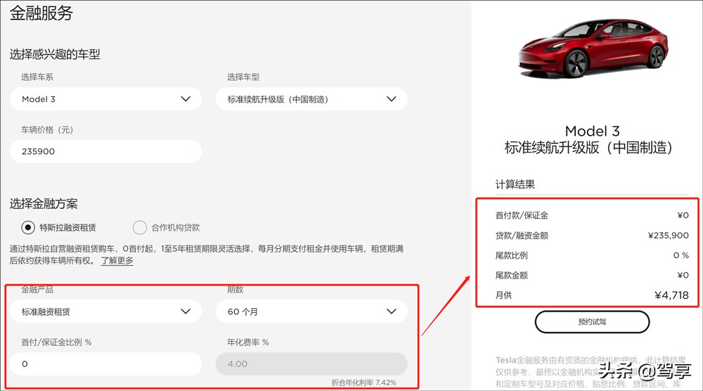实际测算：特斯拉推出“0首付”买车，真的划算么？
