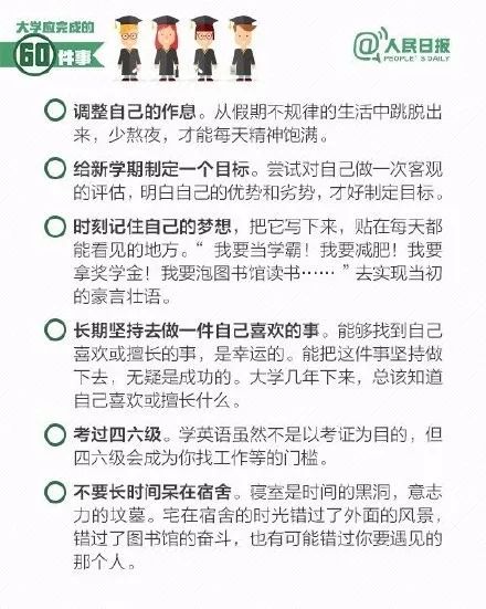 大学报到必备清单以及给即将大一的新生们些许建议！一定要收藏