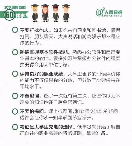 大学报到必备清单以及给即将大一的新生们些许建议！一定要收藏