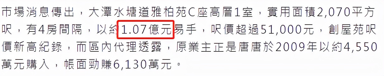 62岁唐鹤德售豪宅猛赚5000万！曾继承张国荣上亿遗产，现生活滋润