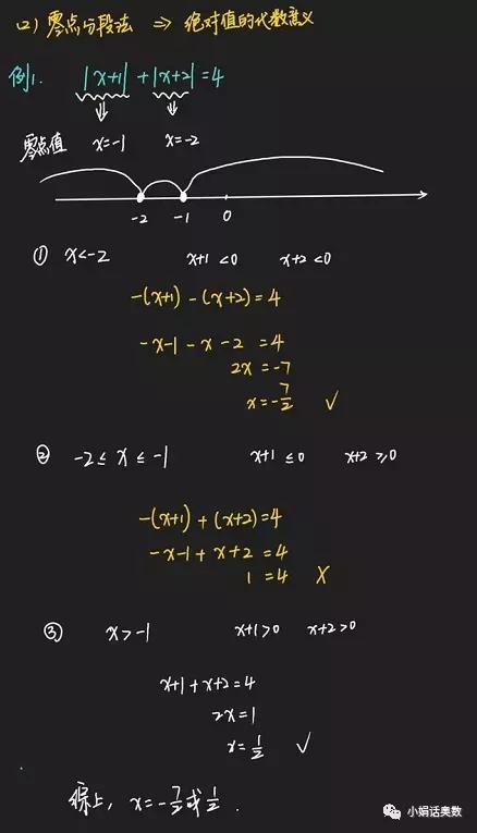 奥数老师教你解绝对值方程