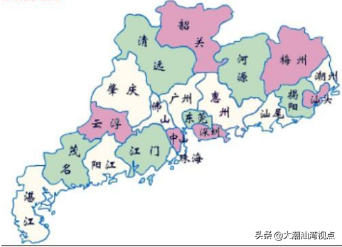 广东有哪些地级以上市、有哪些县级行政区，各市的区号车牌是什么