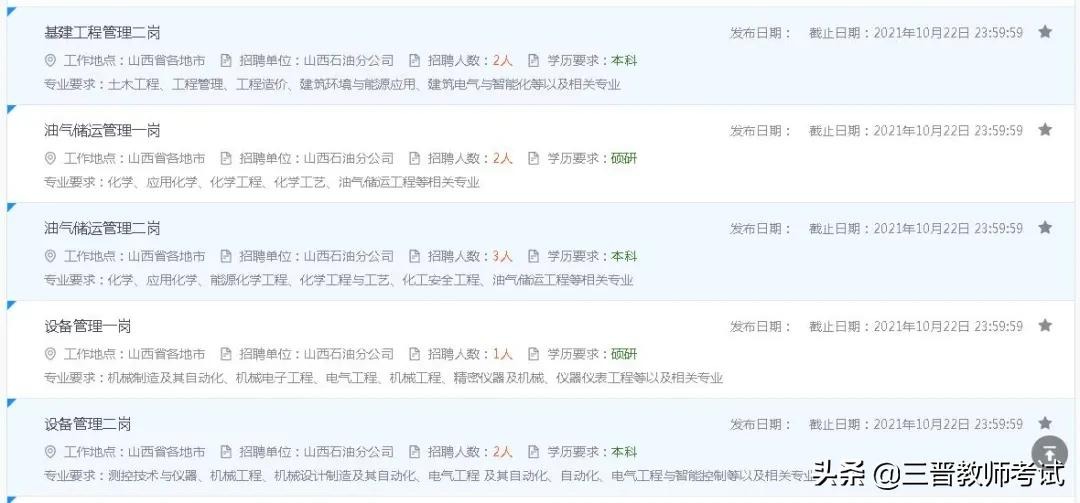 中国石化山西分公司2022年招聘公告（35人）