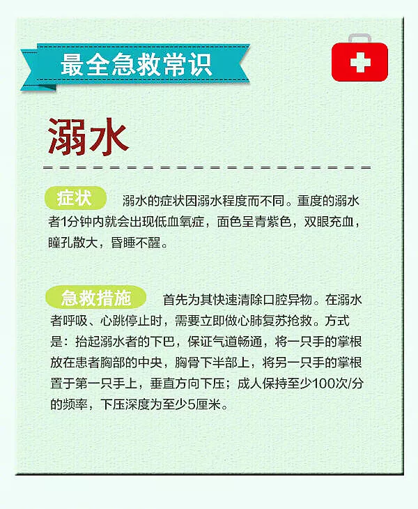 转存！12个急救常识，关键时候很有用