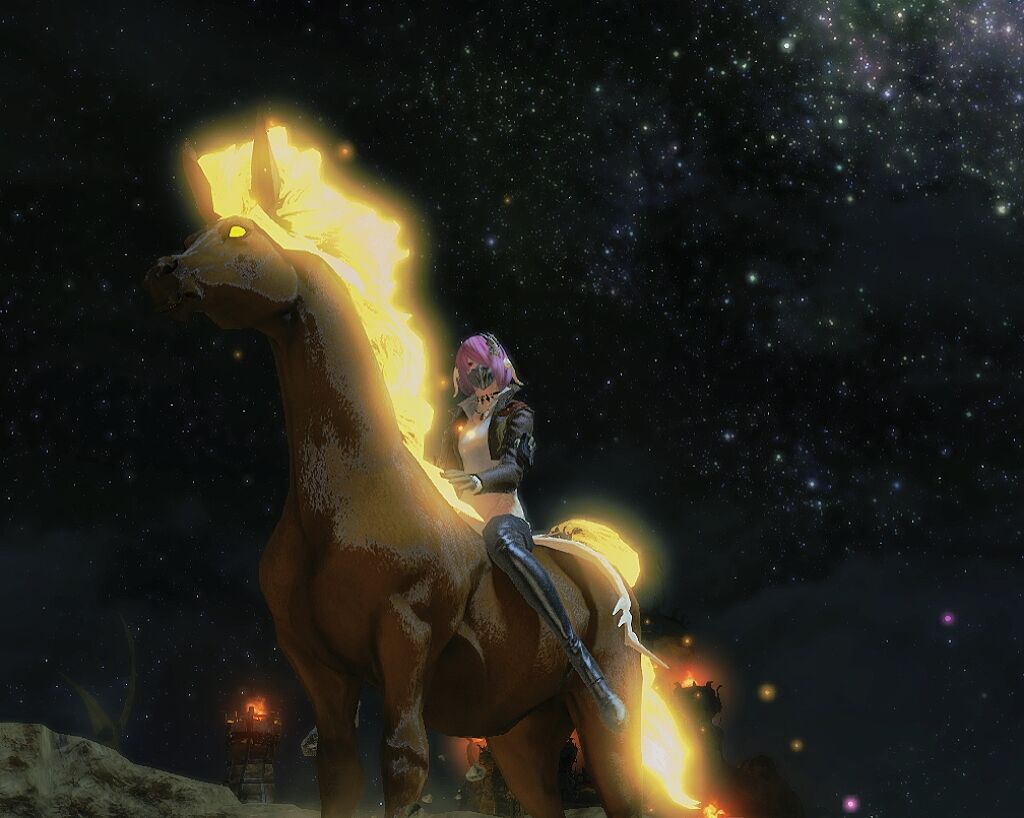 最终幻想14 豆芽坐骑获取方式白捡帅气坐骑吧！「妖马古尔法克西」
