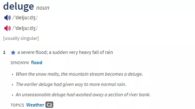 “瓢泼大雨”是downpour，那“毛毛细雨”用英语该咋说？