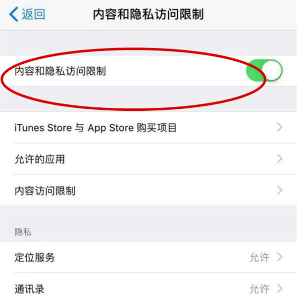 iphone手机访问限制功能在哪里进行设置