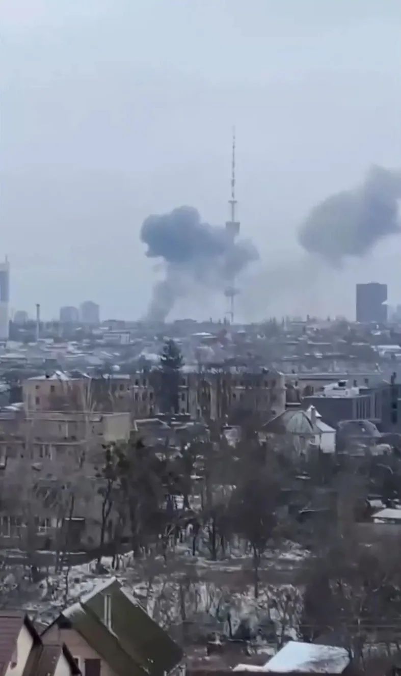 深夜突发！继续军事行动，基辅电视塔附近两次爆炸
