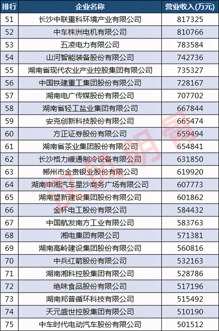 湖南100强企业名单：39家营收超100亿，蓝思科技第八