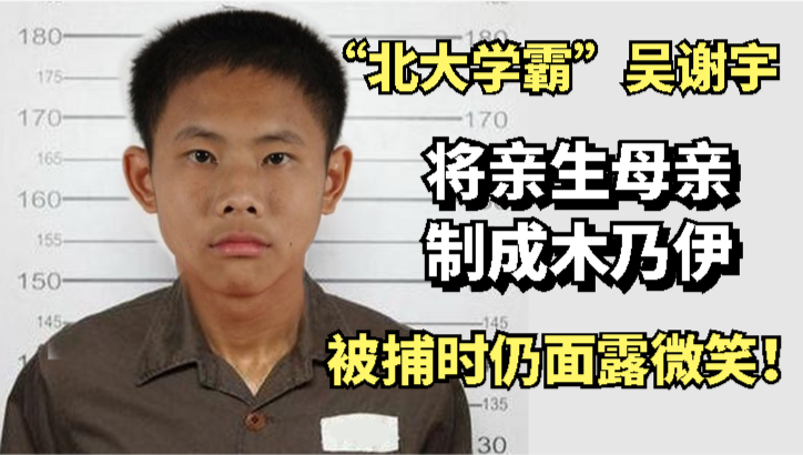 “北大学霸”吴谢宇：将亲生母亲制成木乃伊，被捕时仍面露微笑