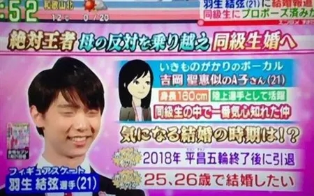 细数羽生结弦7任绯闻女友，你站队哪一位？