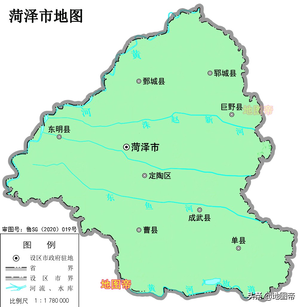 17张地形图，快速了解山东省各市