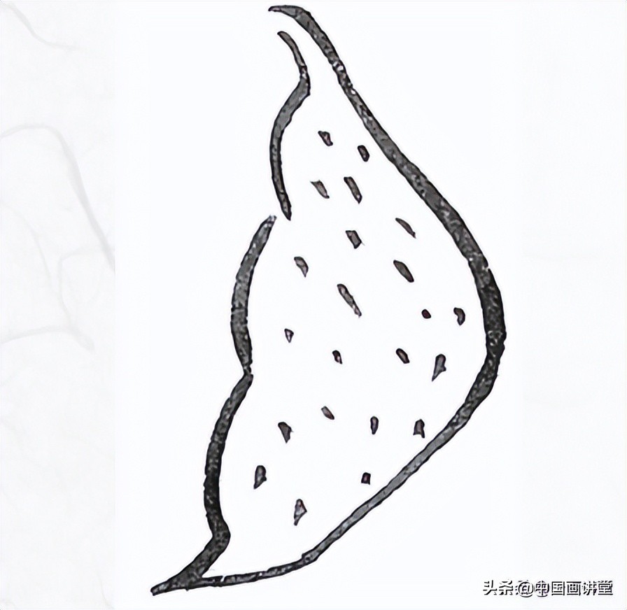 白描玉兰花与桃花画法，简单易上手