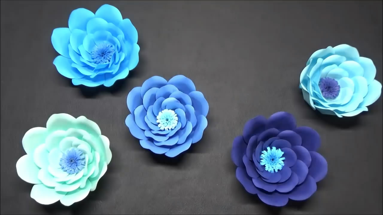 如何制作简单又漂亮的纸花，按照步骤学习，看一遍就学会了
