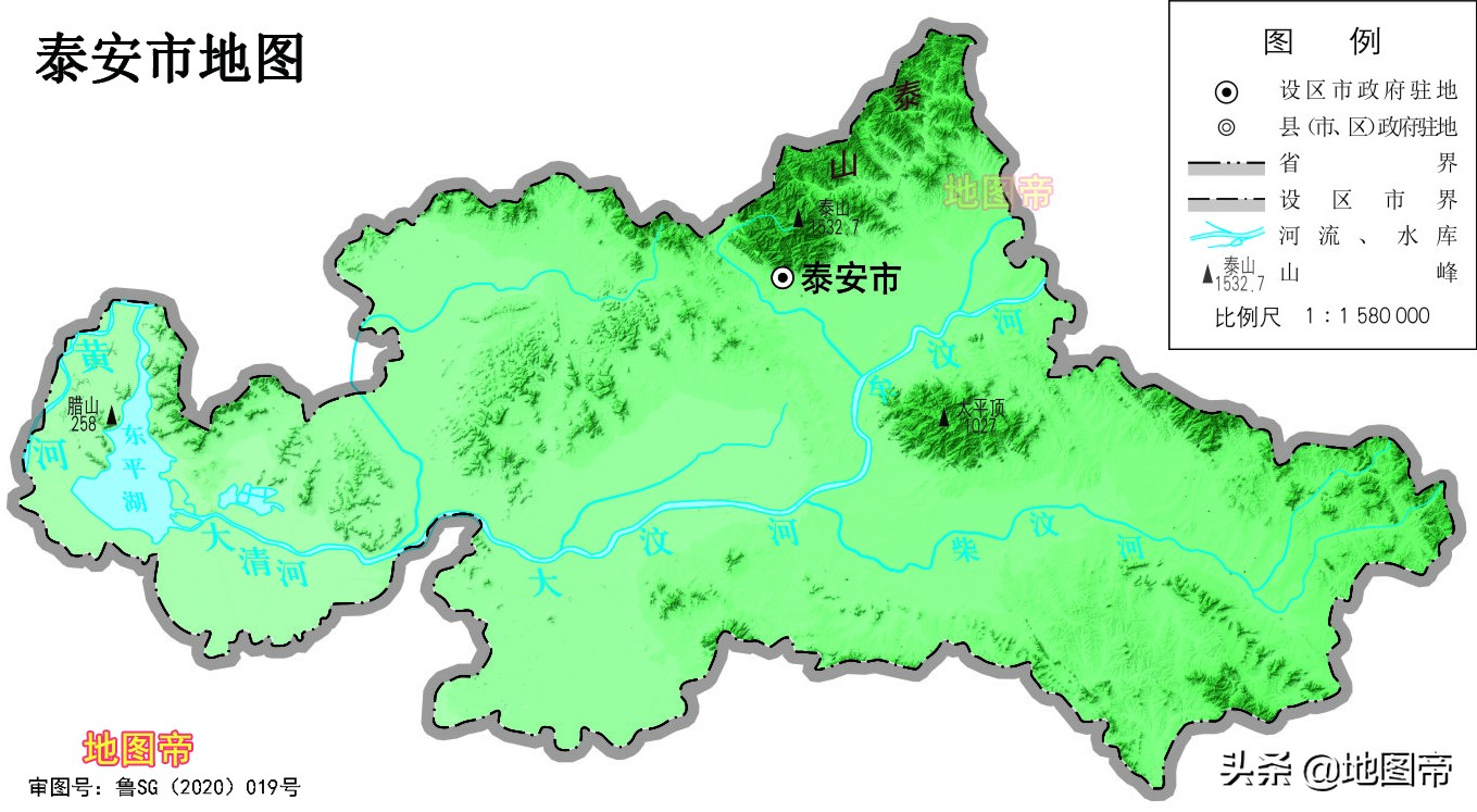 17张地形图，快速了解山东省各市