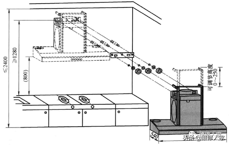 抽油烟机的安装方法