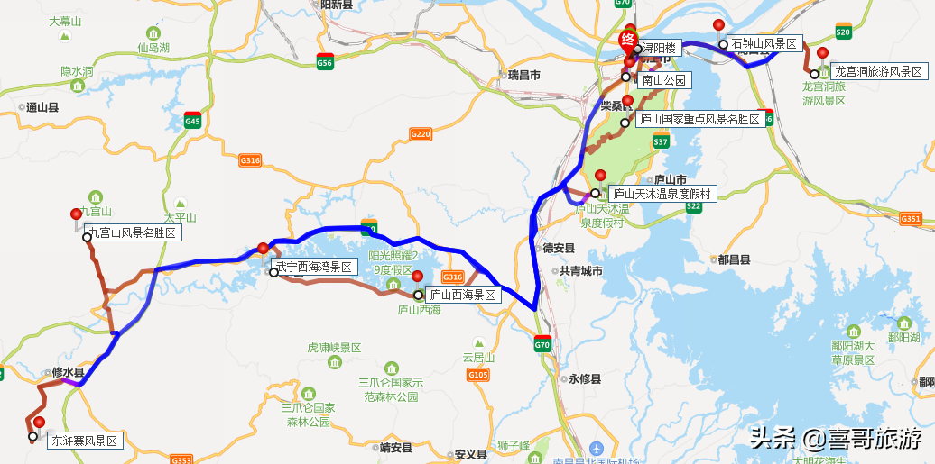 江西九江十大景点有哪些？自驾游玩怎么安排行程路线？