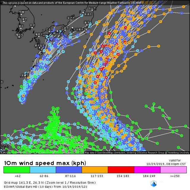 2019台风最新消息：21号台风博罗依变超强台风级 台风路径实时发布系统图更新