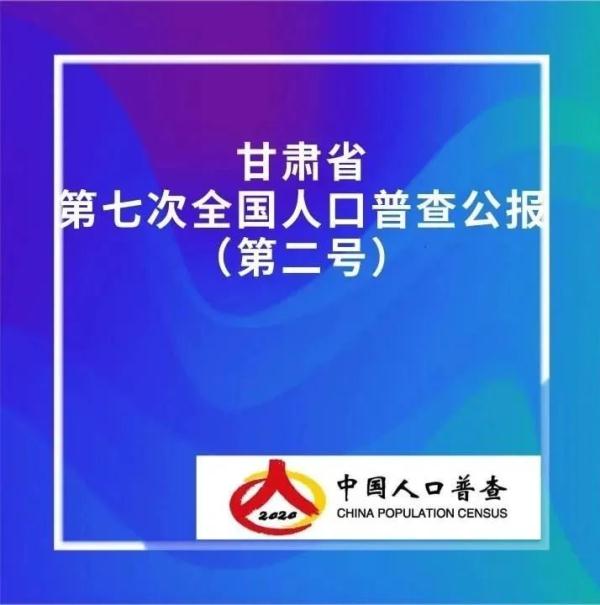 速看！甘肃省第七次全国人口普查公报发布