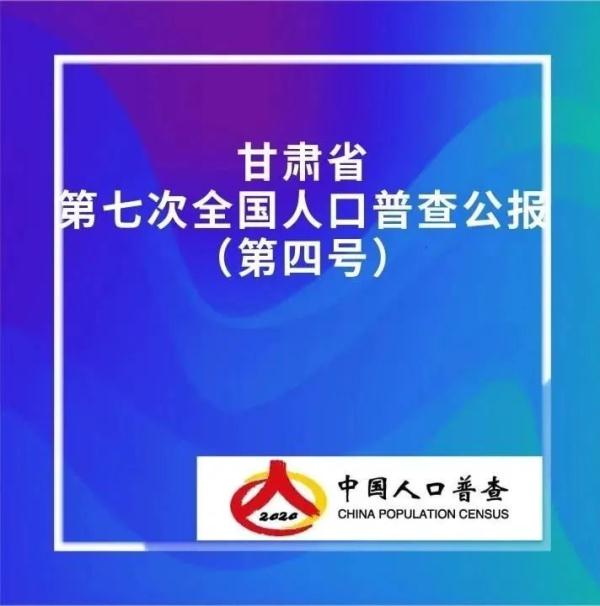 速看！甘肃省第七次全国人口普查公报发布