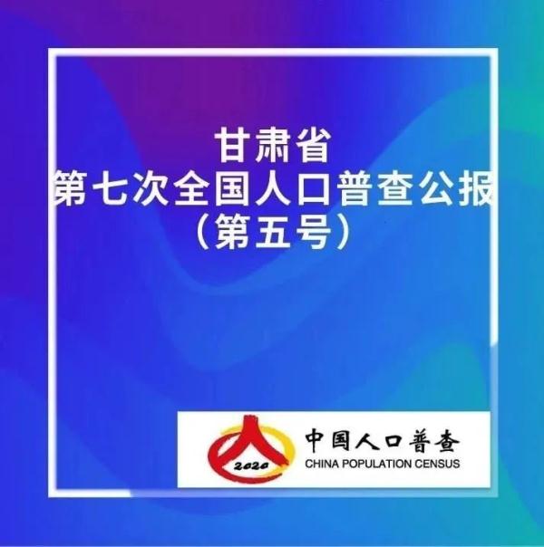 速看！甘肃省第七次全国人口普查公报发布