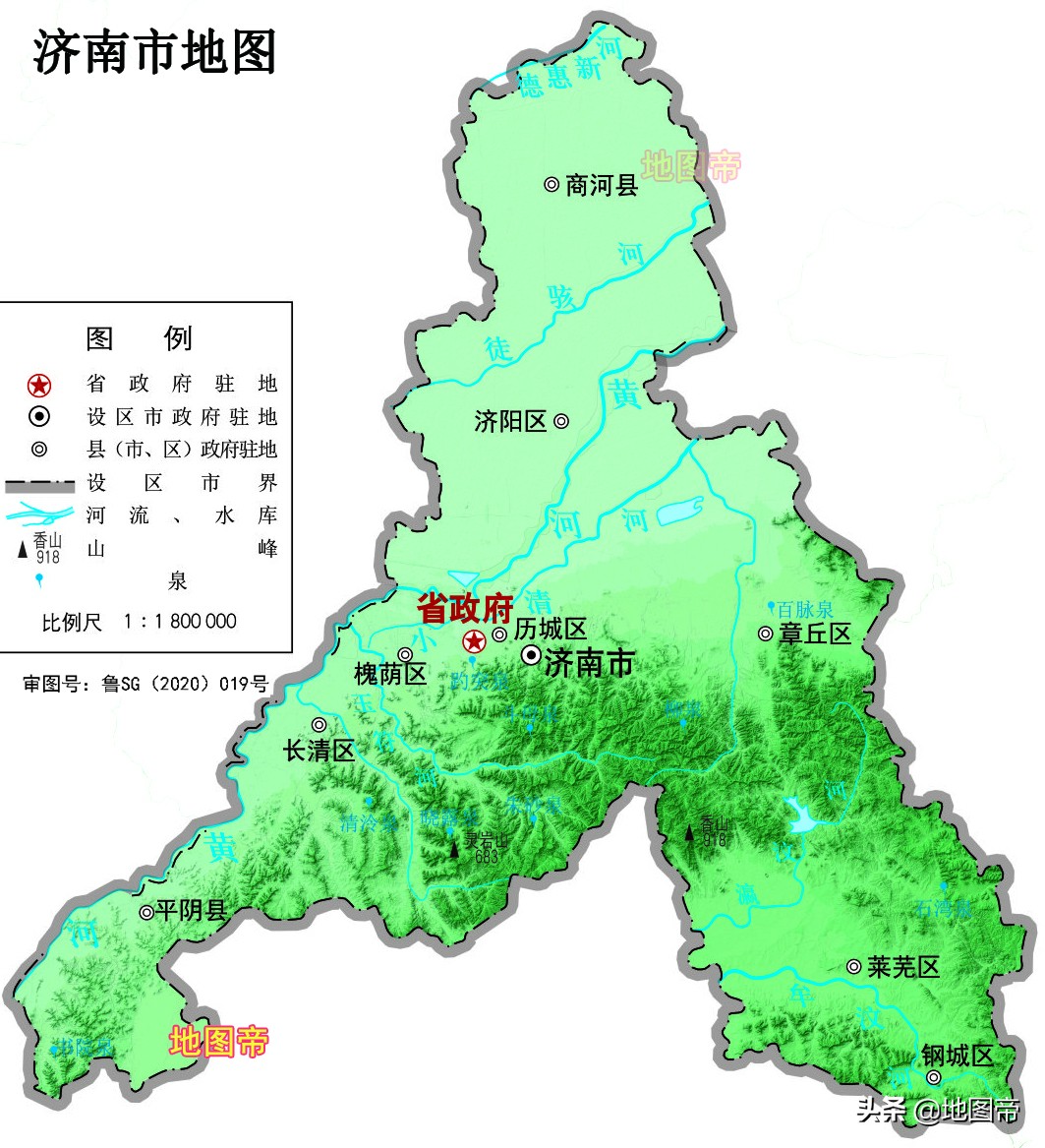 17张地形图，快速了解山东省各市