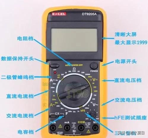 数字万用表的使用方法，其实很简单，看了你也会