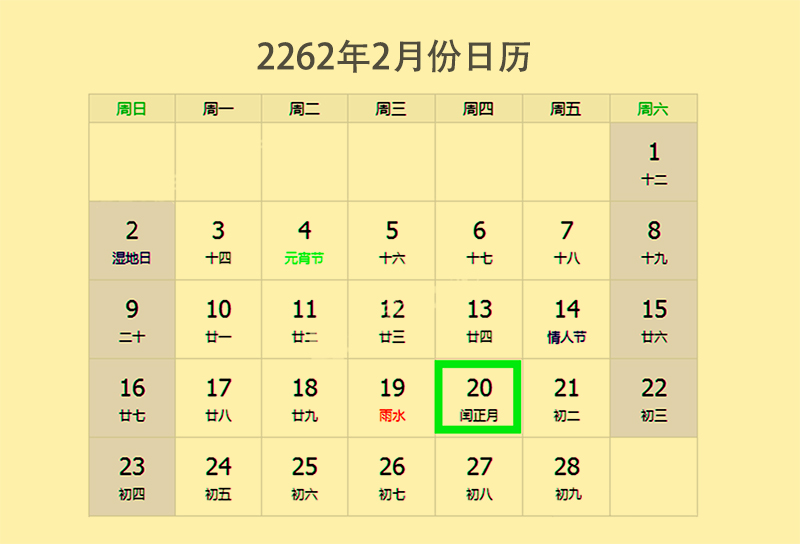 2262年有两个春节是怎么回事？原来农历闰月是这么确定的！