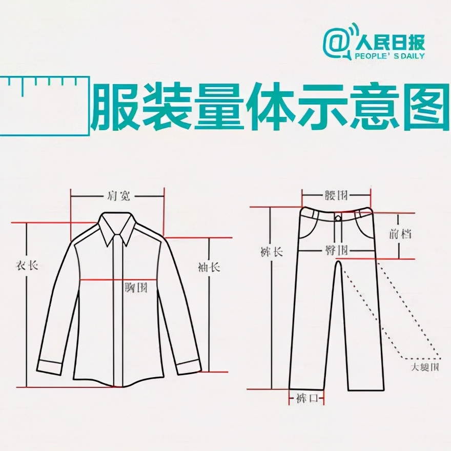 网购必备，史上最全服装尺码对照表