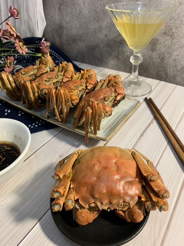 十分钟搞定一道清蒸大闸蟹！就它最下饭