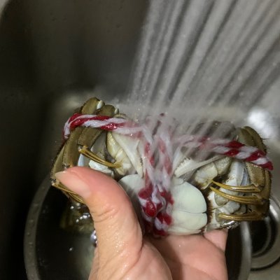 十分钟搞定一道清蒸大闸蟹！就它最下饭