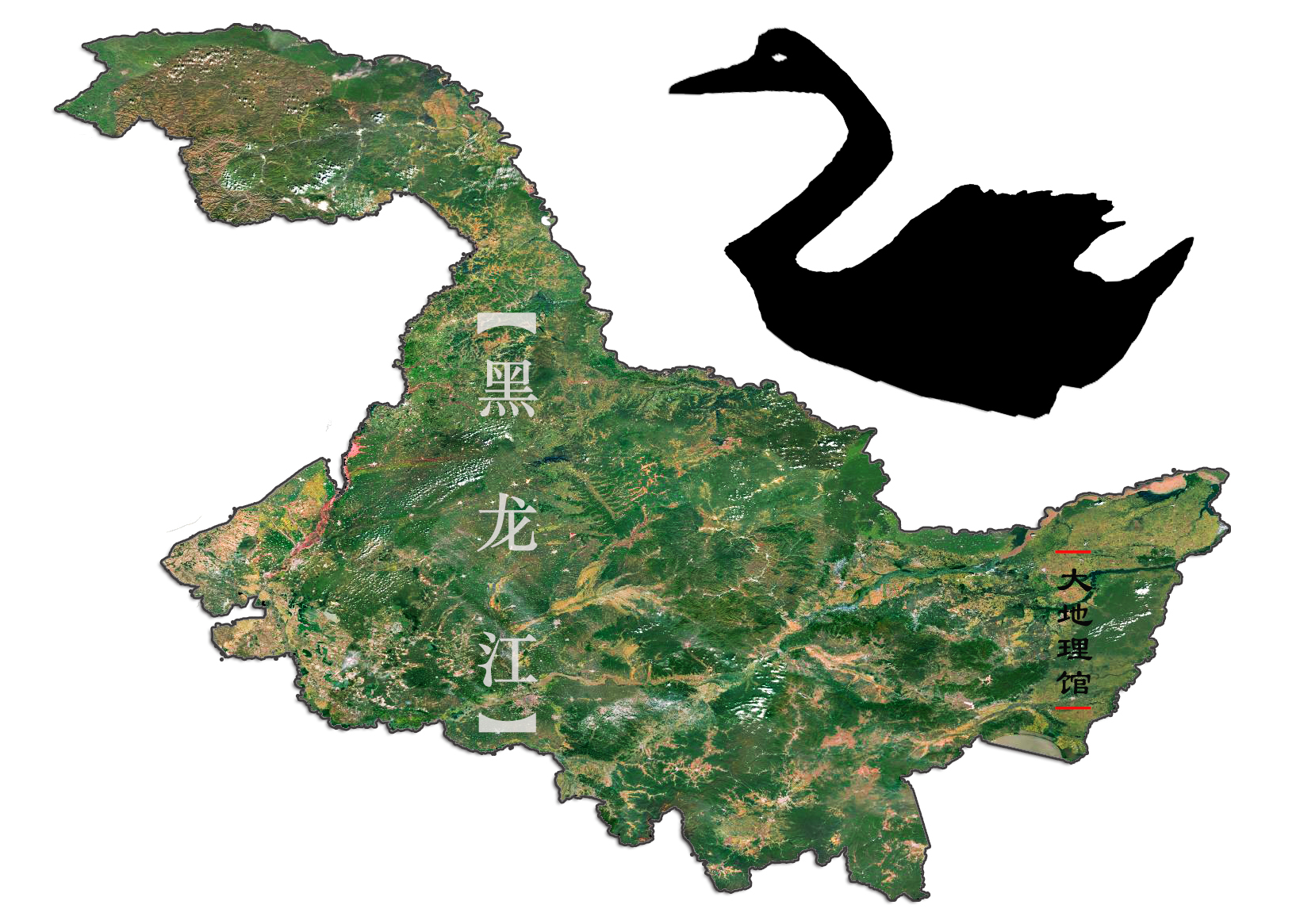 东北三省地图：黑龙江像天鹅，吉林像野鸭，辽宁像马头